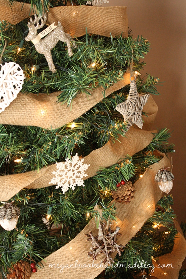 Rustic Christmas Tree Ornaments in Interior Design
