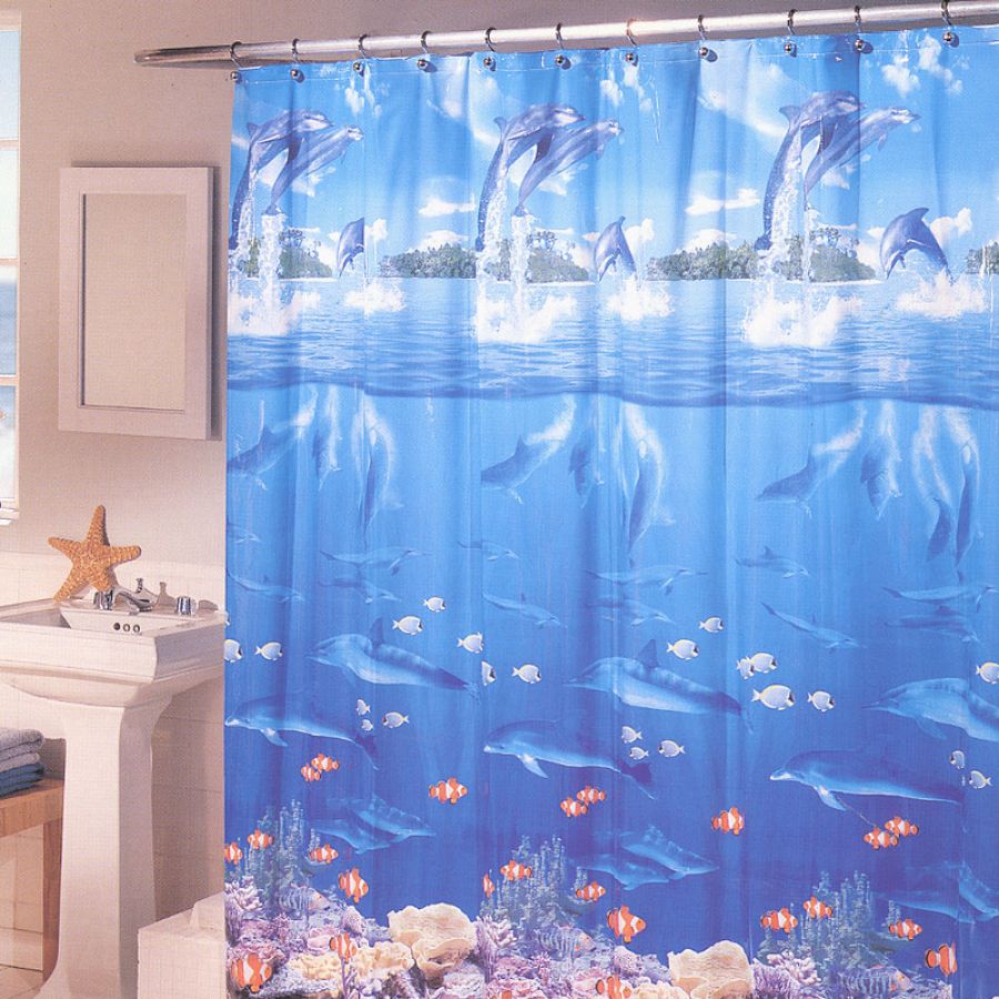 Sea Life Shower Curtain in Curtain