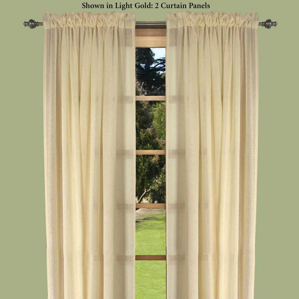 Semi Sheer Curtain Panels in Curtain