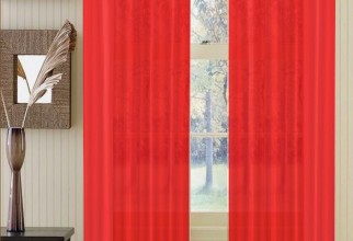 703x1174px Sheer Red Curtains Picture in Curtain