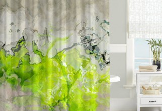 570x510px Shower Curtain Art Picture in Curtain
