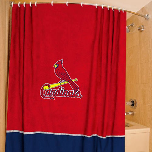 St Louis Cardinals Shower Curtain in Curtain