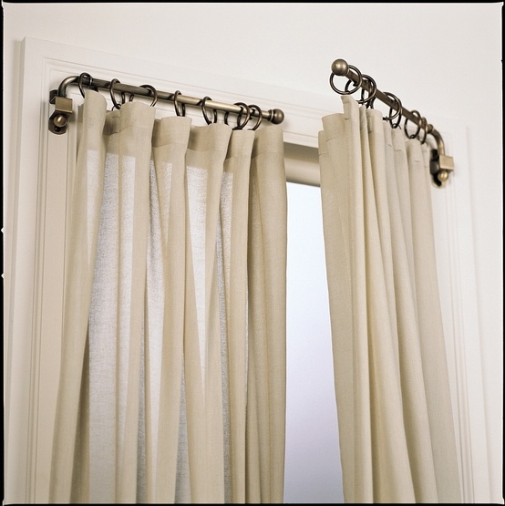 Swing Out Curtain Rods in Curtain