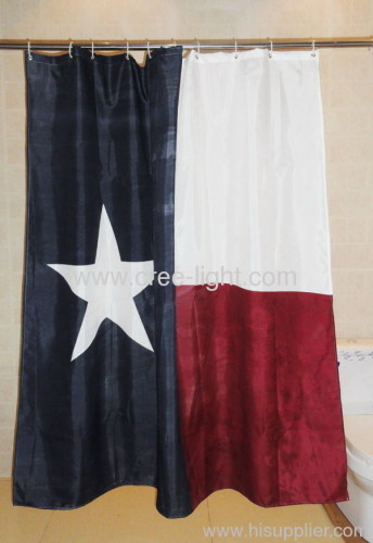 Texas Flag Shower Curtain in Curtain