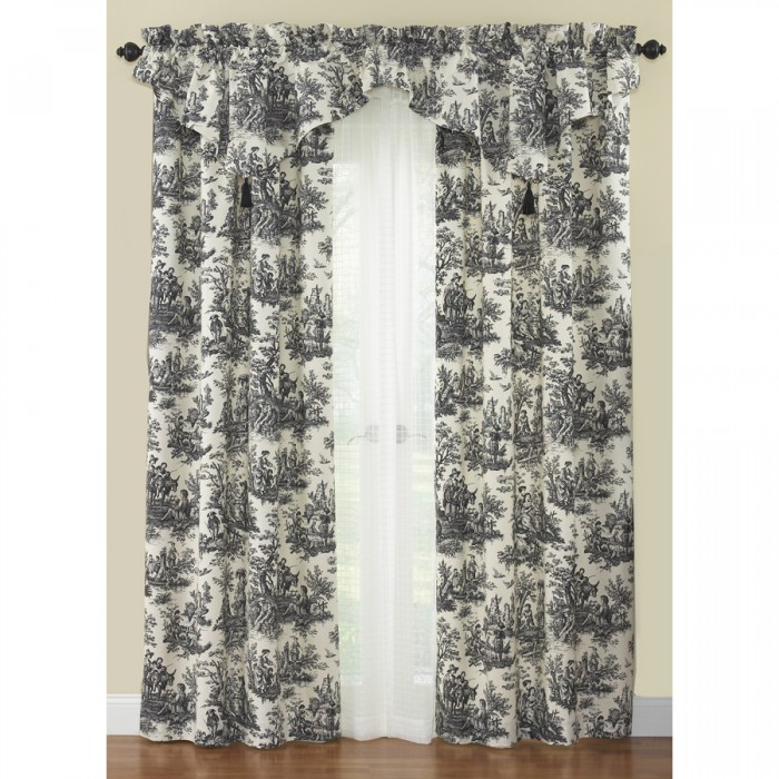 Toile Curtain Panels in Curtain