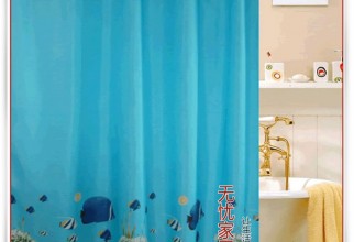 730x940px Tropical Fish Shower Curtain Picture in Curtain