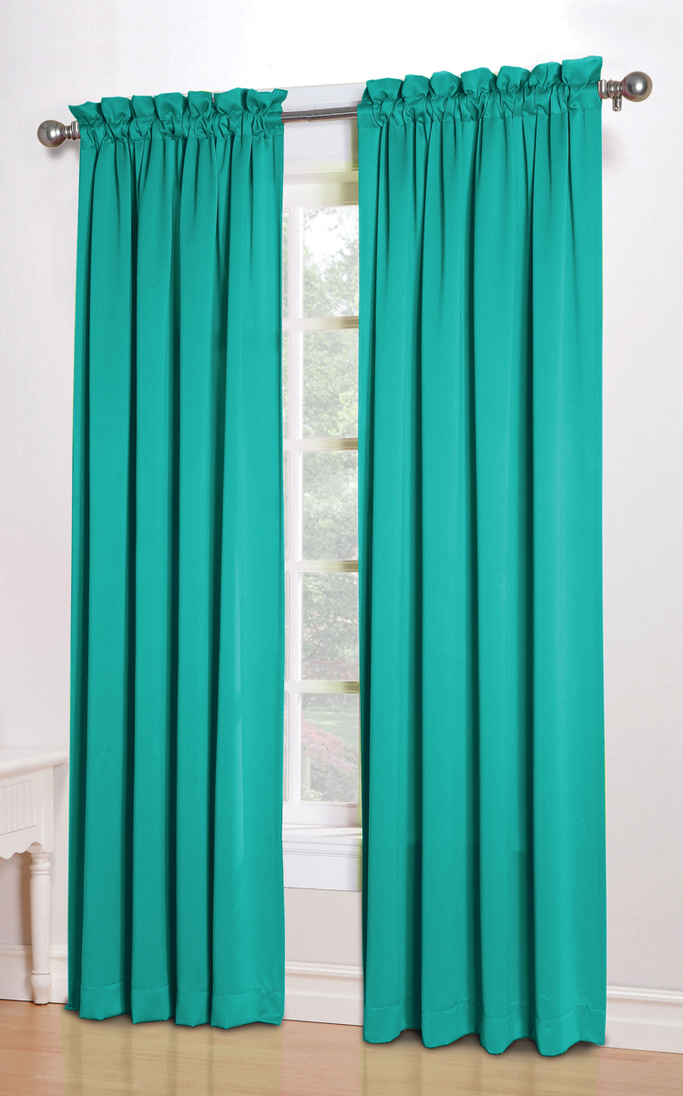 Turquoise Window Curtains in Curtain