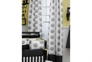 500x500px White Curtains With Black Trim Picture in Curtain