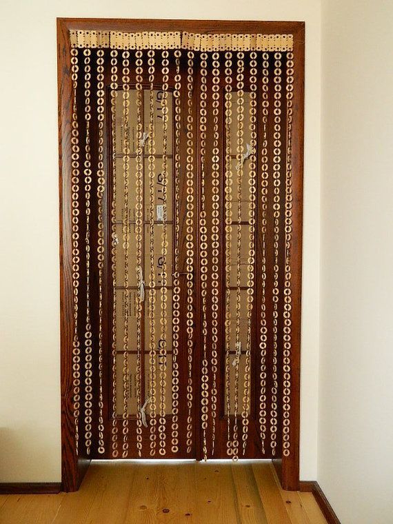Wood Beaded Curtains in Curtain