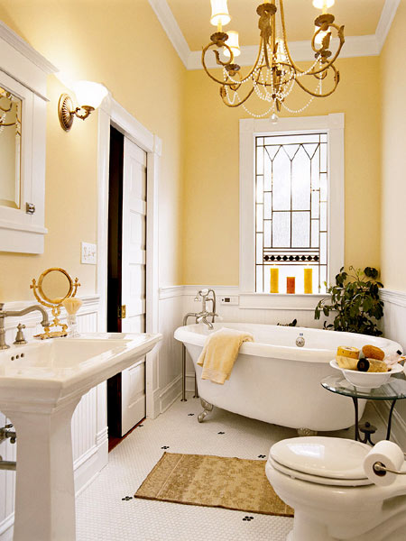 Yellow Bathroom Decor in Bathroom