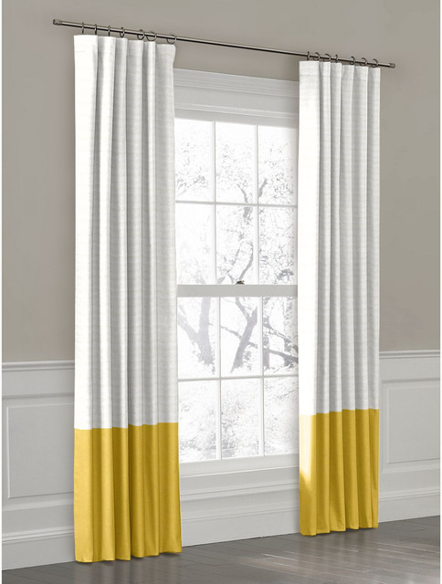 Yellow Panel Curtains in Curtain