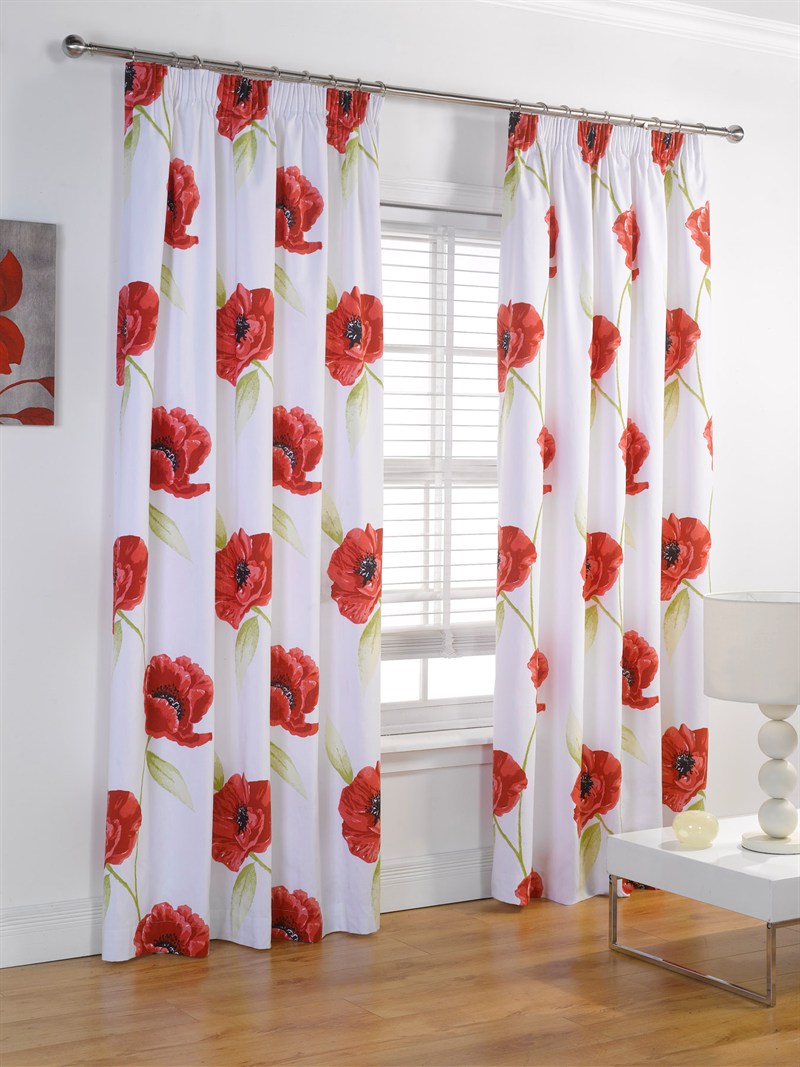Poppy Curtains in Curtain