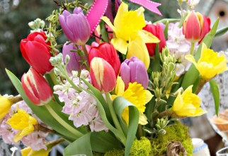 1067x1600px Easter Flowers Arrangements Picture in Interior Design