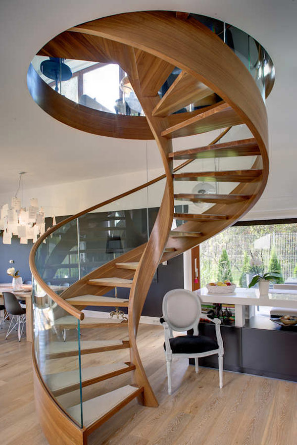Spiral Staircase Plans in Interior