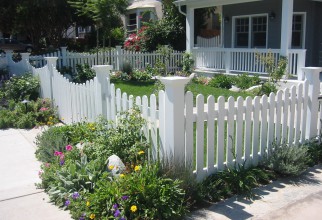 990x742px Beautiful  Contemporary White Picket Garden Fence Image Ideas Picture in Garden Fence