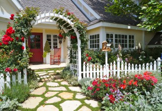 990x658px Fabulous  Traditional Small Picket Fence For Garden Picture Picture in Garden Fence