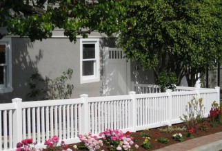 990x706px Wonderful  Traditional White Picket Garden Fence Photo Inspirations Picture in Garden Fence